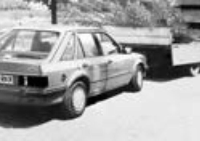 1990: Transporting trees during landscaping days